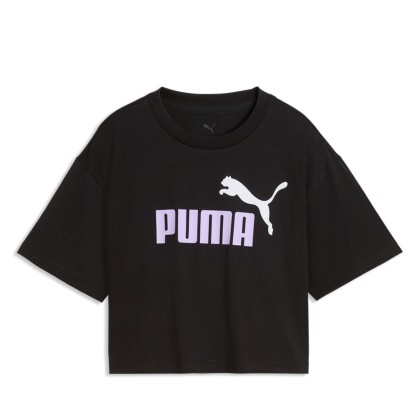 Puma T-shirt Ess 2 Color No. 1 Logo Short Length Black-light Lavender Puma T-shirt Ess 2 Color No. 1 Logo Short Length Black-light Lavender