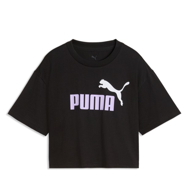Puma T-shirt Ess 2 Color No. 1 Logo Short Length Black-light Lavender