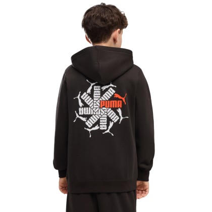 Puma Sweat Ess Logo Lab Brand Back Graphic Black Puma Sweat Ess Logo Lab Brand Back Graphic Black