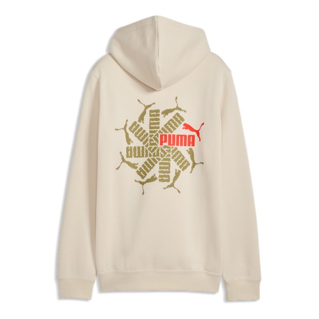 Puma Sweat Ess Logo Lab Brand Back Graphic Alpine Snow
