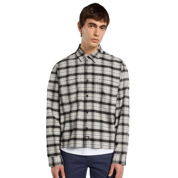 Dickies Camisa Jerome Cropped Flannel Black