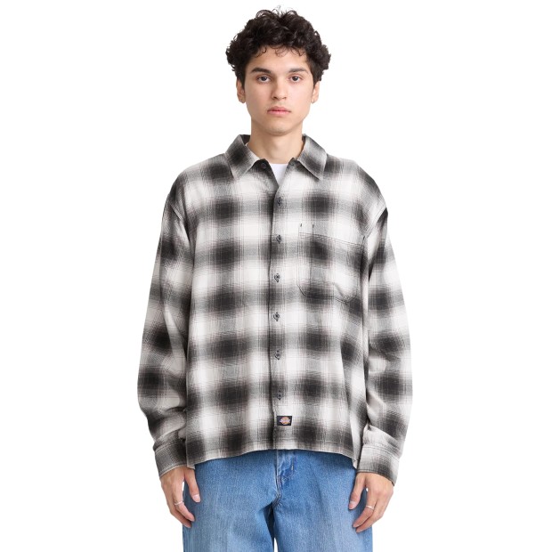 Dickies Camisa Gulfport Flannel Black