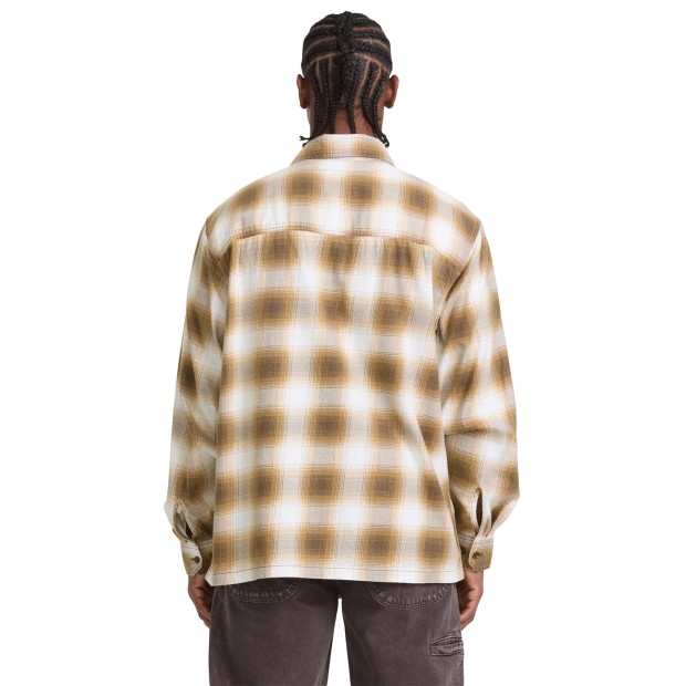 Dickies Camisa Gulfport Flannel Chocolate Brown