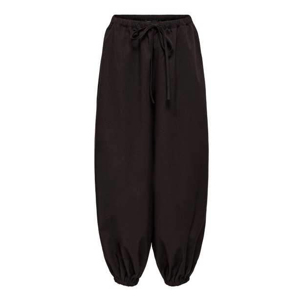 JDY Calça Paloma Loose Chocolate Torte