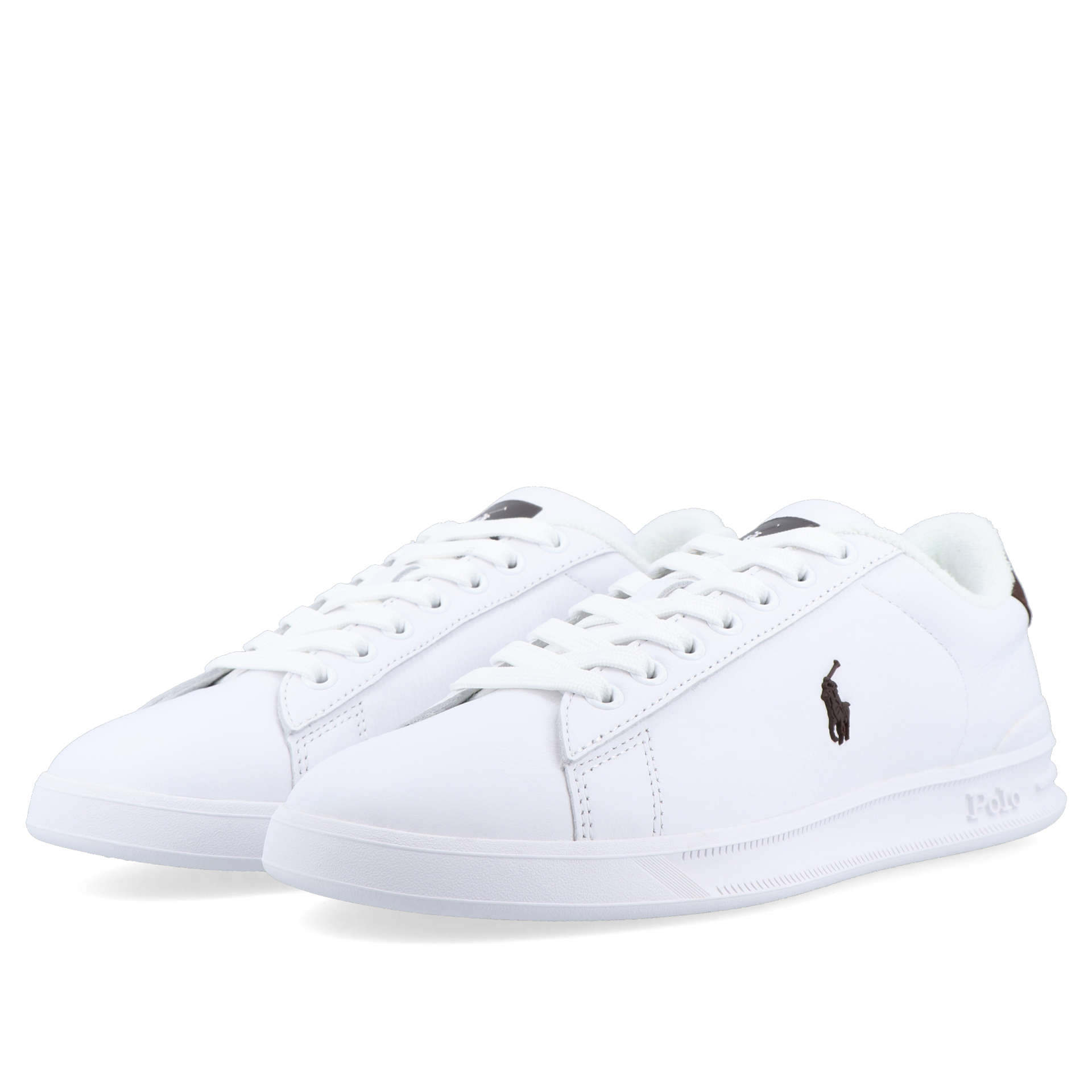 Polo Ralph Lauren Heritage Court II White/dark Brown