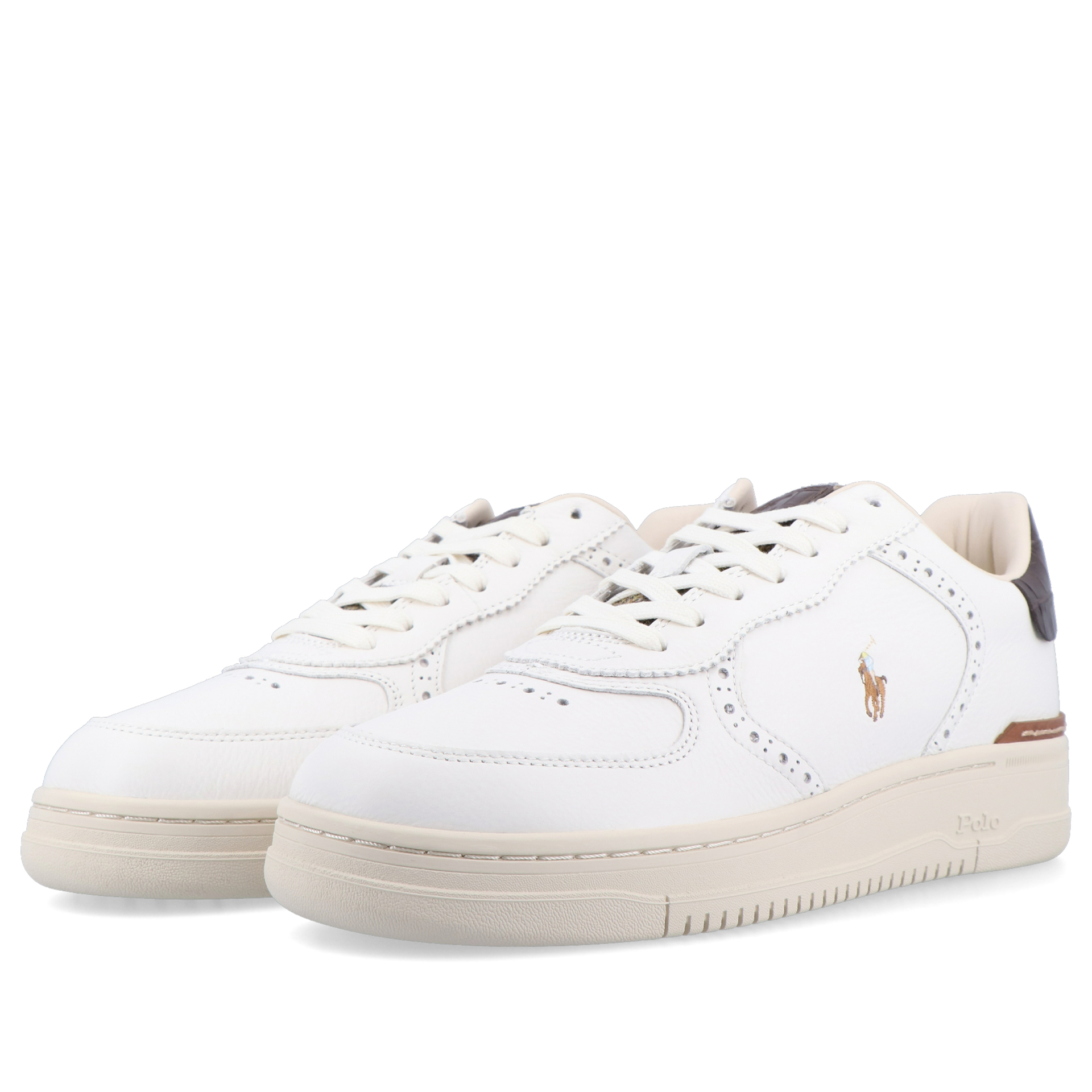 Polo Ralph Lauren Masters Court Bro Deckwash White/brown