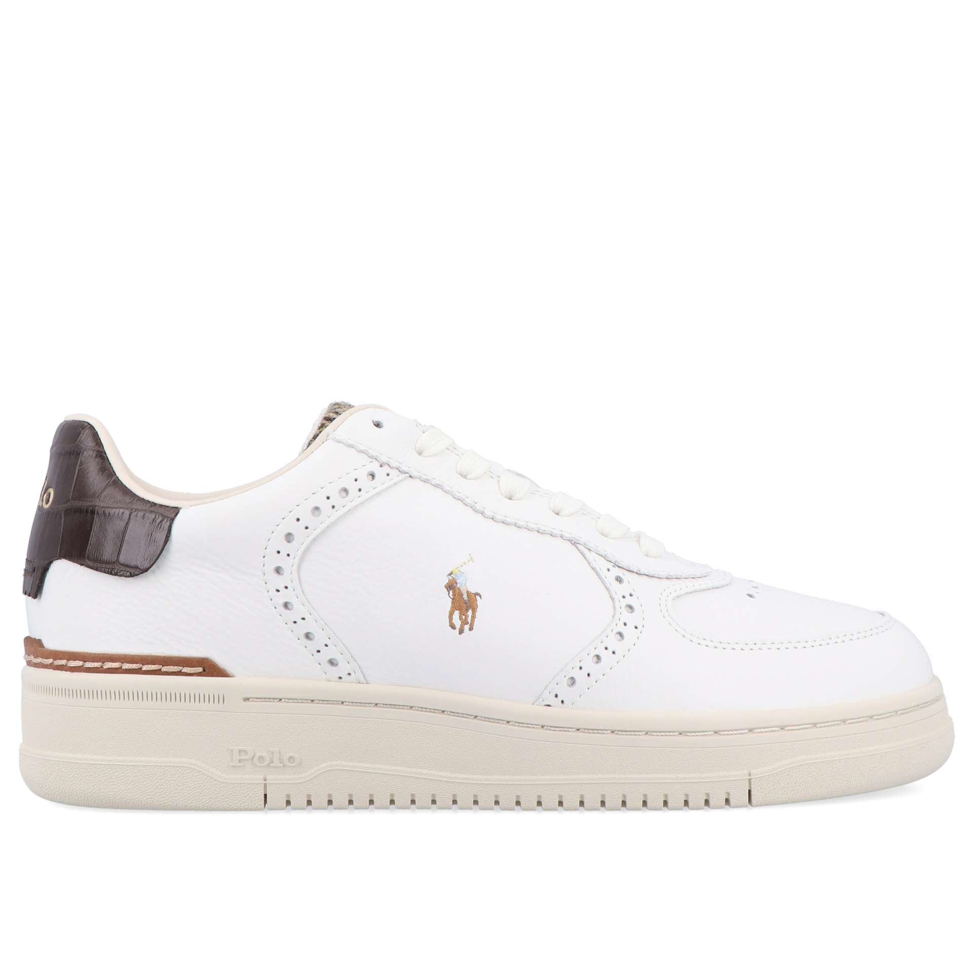 Polo Ralph Lauren Masters Court Bro Deckwash White/brown