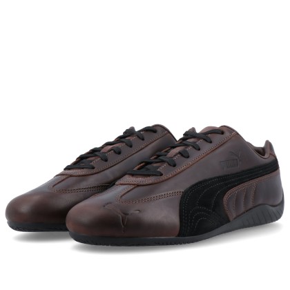 Puma Speedcat Dressed Leather Brown-black Puma Speedcat Dressed Leather Brown-black