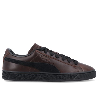 Puma Suede Dressed Leather Brown-black Puma Suede Dressed Leather Brown-black