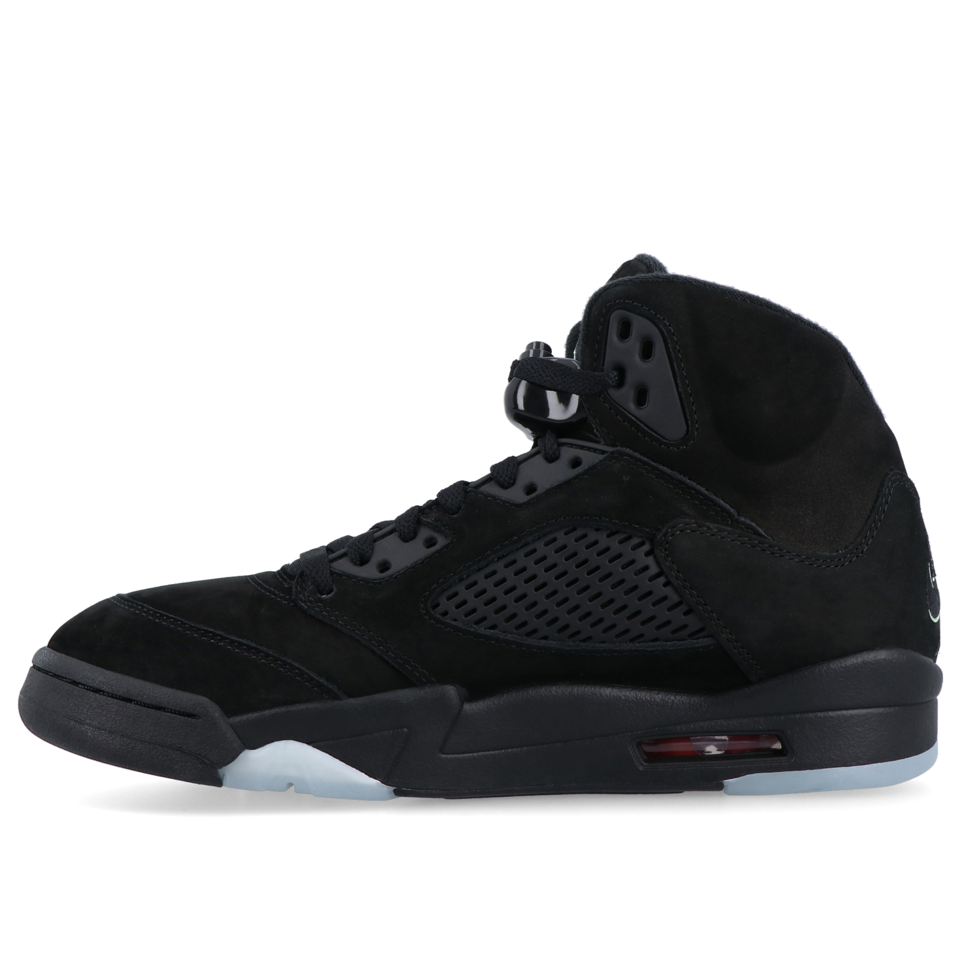 Jordan Air 5 Retro Black/black-picante Red-glow N The Dark