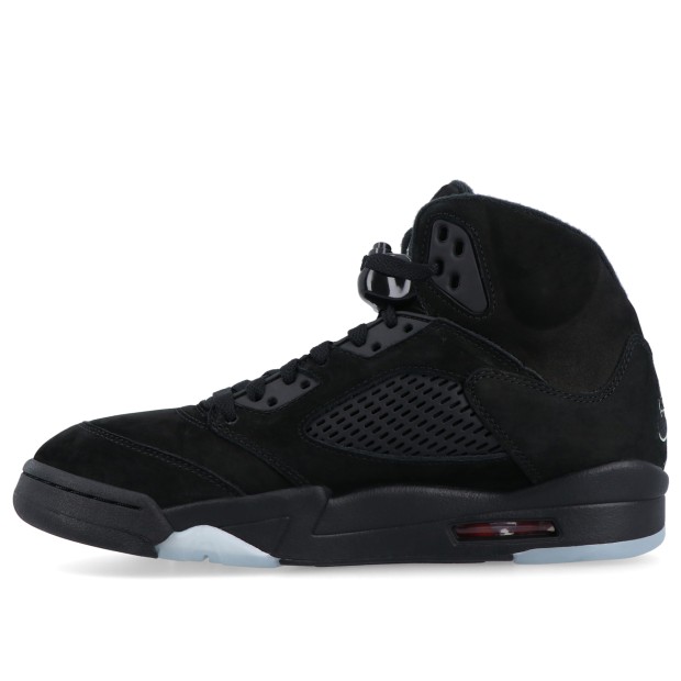 Jordan Air 5 Retro Black/black-picante Red-glow N The Dark