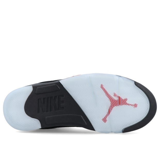 Jordan Air 5 Retro Black/black-picante Red-glow N The Dark