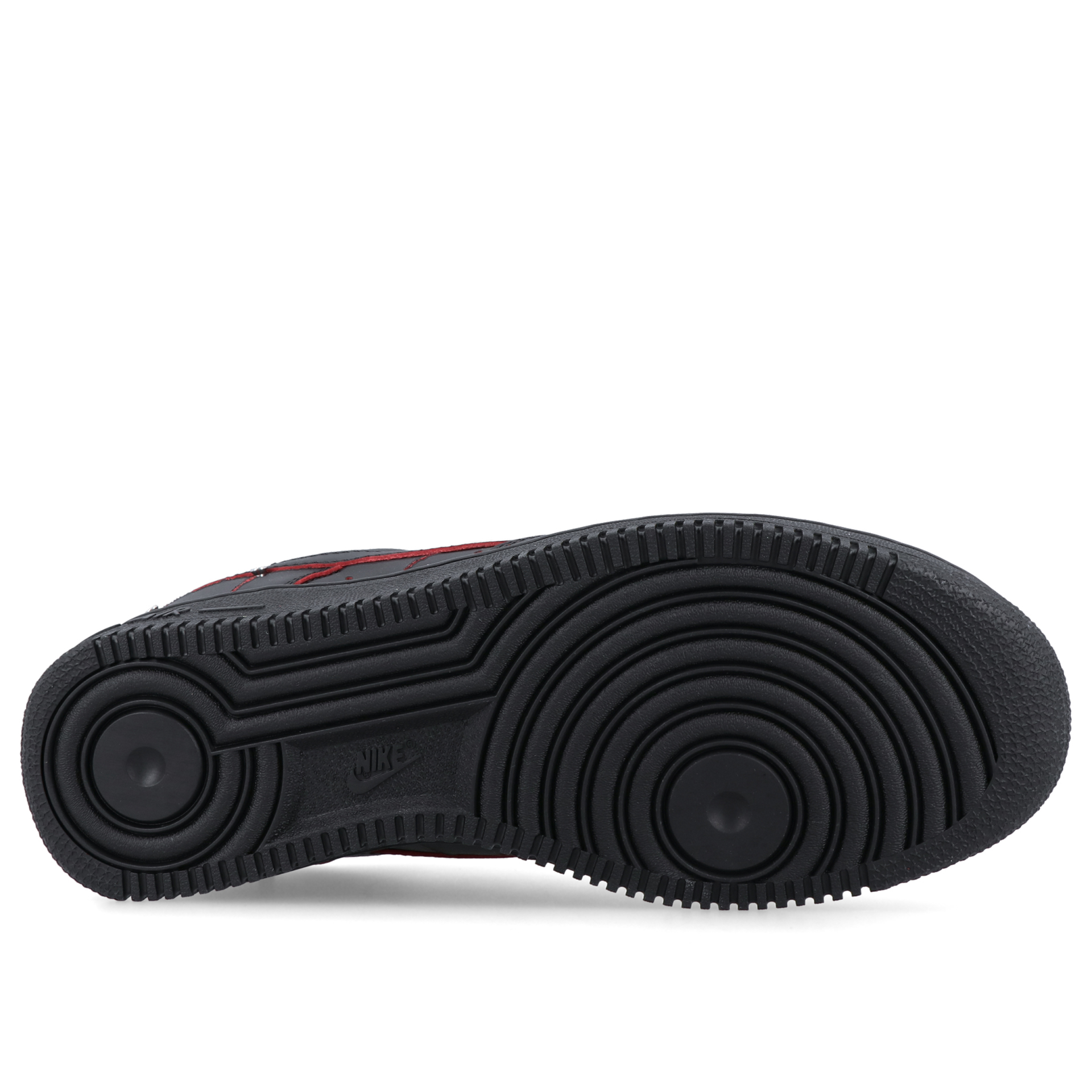 Nike Air Force 1 01 Black/black-gym Red-metallic Silver