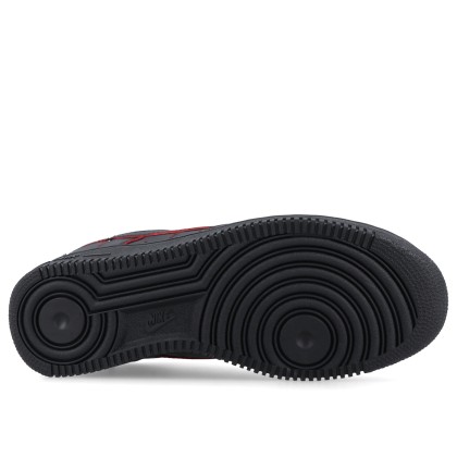Nike Air Force 1 01 Black/black-gym Red-metallic Silver Nike Air Force 1 01 Black/black-gym Red-metallic Silver