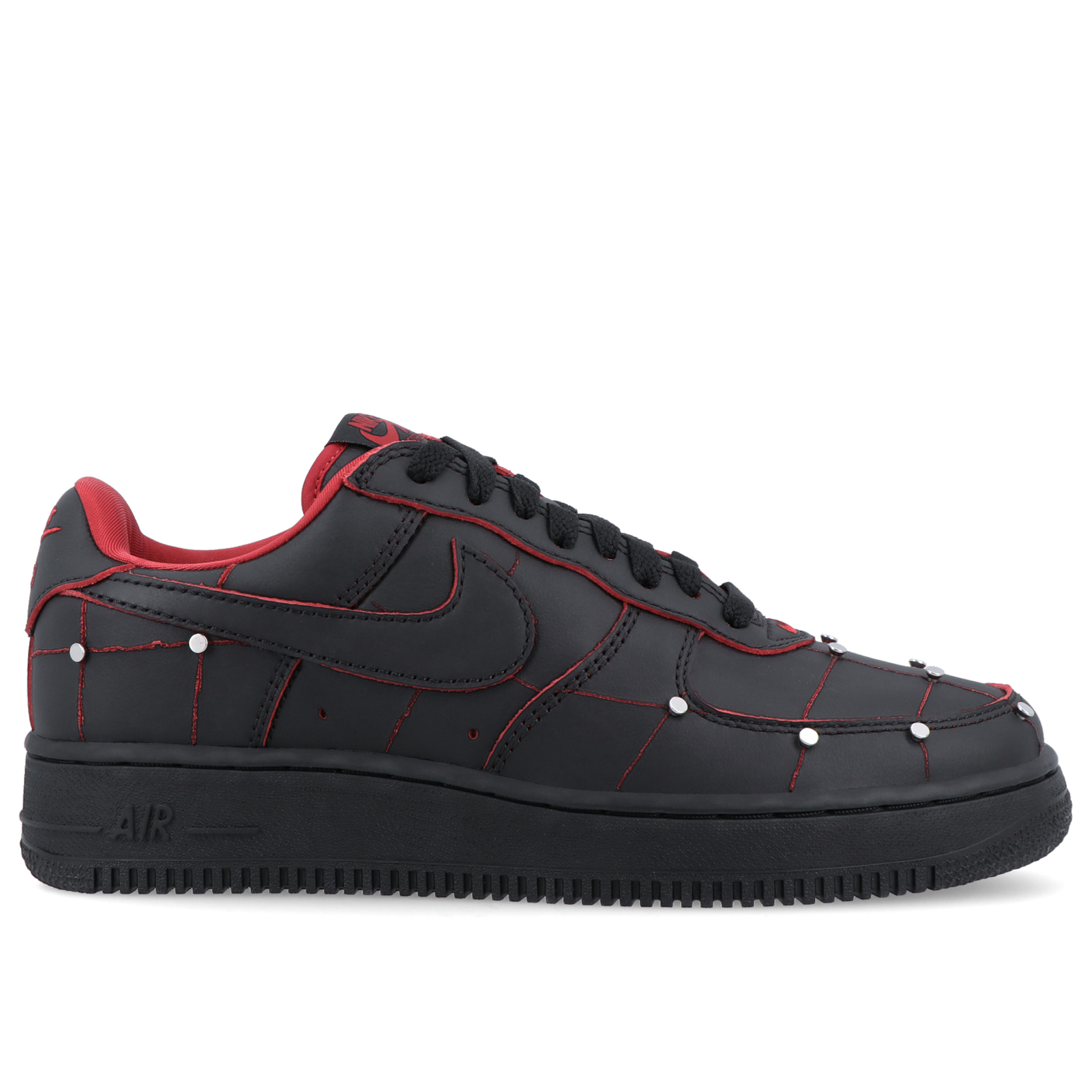 Nike Air Force 1 01 Black/black-gym Red-metallic Silver