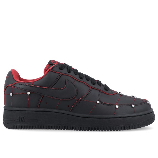Nike Air Force 1  01 Black/black-gym Red-metallic Silver