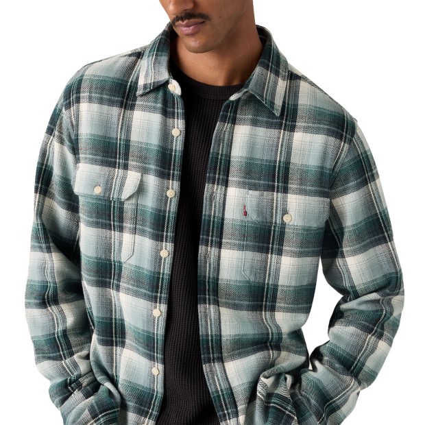 Levis Camisa Jackson Worker Emil Plaid Stormy