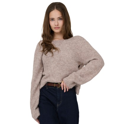 Only Camisola Zaggie V-neck Reversib Knt Humus Melange Only Camisola Zaggie V-neck Reversib Knt Humus Melange