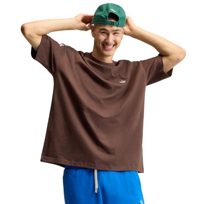 adidas Originals T-shirt Adisignature 3 Stripes Dark Brown / Off White adidas Originals T-shirt Adisignature 3 Stripes Dark Brown / Off White