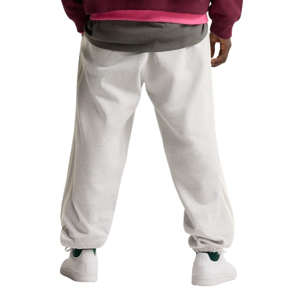 adidas Originals Calça Adisignature 3 Stripes Light Grey Heather / Off White
