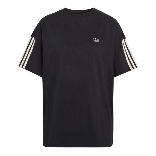 adidas Originals T-shirt Adisignature 3 Stripes Black / Off White